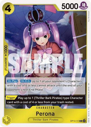(OP14-111) Perona - OP14-111 - The Azure Sea's Seven - Foil