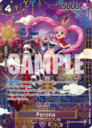 (OP06-093) Perona - OP06-093 (SP) - The Azure Sea's Seven - Foil