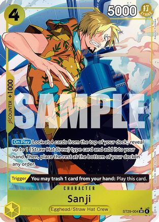 (ST29-004) Sanji (Full Art) - Starter Deck 29: Egghead Foil