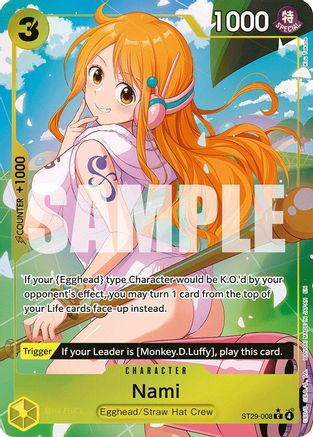 (ST29-008) Nami (Full Art) - Starter Deck 29: Egghead Foil