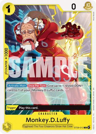 (ST29-012) Monkey.D.Luffy (012) - Starter Deck 29: Egghead Normal