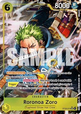 (ST29-014) Roronoa Zoro (Full Art) - Starter Deck 29: Egghead Foil