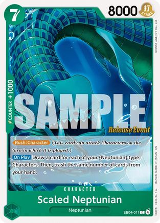 (EB04-011) Scaled Neptunian - The Azure Sea's Seven Release Event Cards - Normal