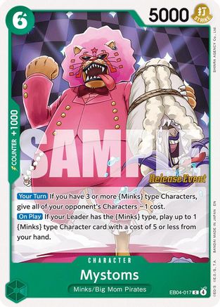 (EB04-017) Mystoms - The Azure Sea's Seven Release Event Cards - Normal