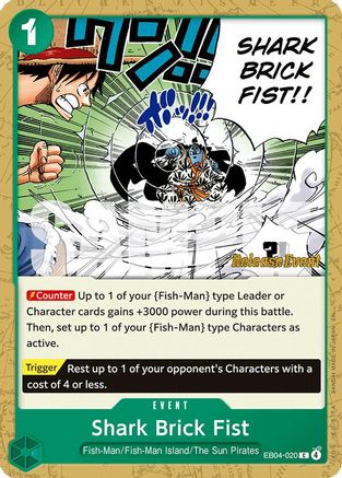(EB04-020) Shark Brick Fist - The Azure Sea's Seven Release Event Cards - Normal