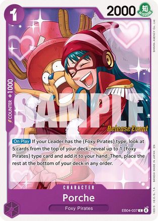 (EB04-037) Porche - The Azure Sea's Seven Release Event Cards - Normal
