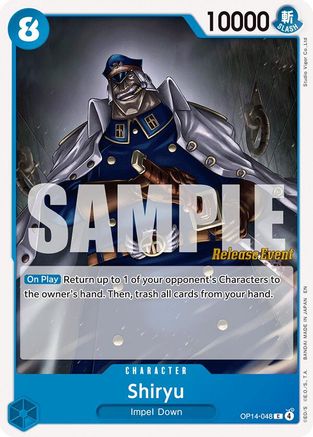 (OP14-048) Shiryu - The Azure Sea's Seven Release Event Cards - Normal