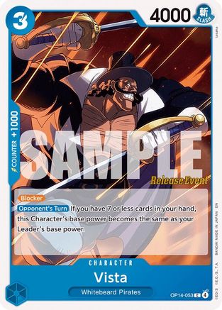 (OP14-053) Vista - The Azure Sea's Seven Release Event Cards - Normal