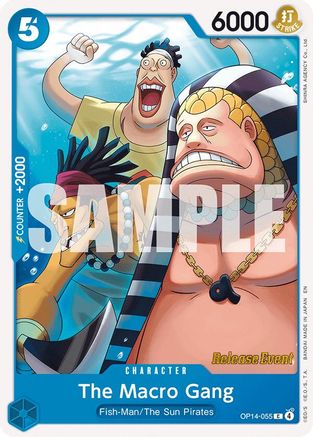 (OP14-055) The Macro Gang - The Azure Sea's Seven Release Event Cards - Normal