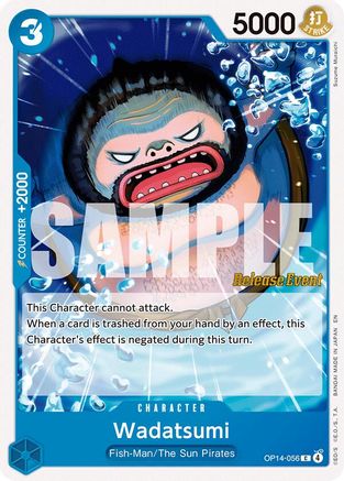 (OP14-056) Wadatsumi - The Azure Sea's Seven Release Event Cards - Normal