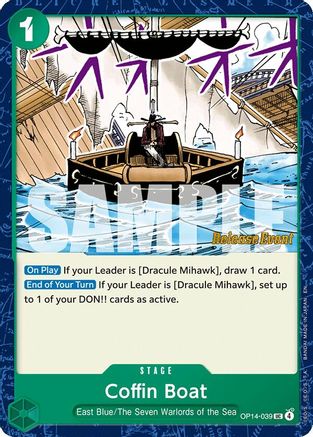 (OP14-039) Coffin Boat - The Azure Sea's Seven Release Event Cards - Normal