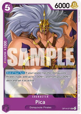 (OP14-071) Pica - The Azure Sea's Seven Release Event Cards - Normal