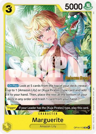 (OP14-113) Marguerite - The Azure Sea's Seven Release Event Cards - Normal