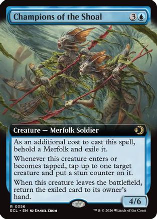 Champions of the Shoal (Extended Art) (ECL-356) - Lorwyn Eclipsed Foil