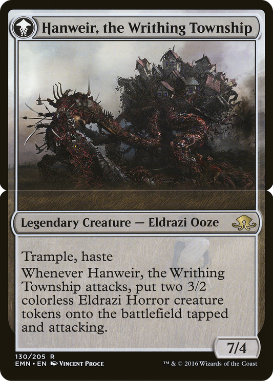 Hanweir, the Writhing Township (EMN-130B) - Eldritch Moon: (mooneldrazidfc) Foil