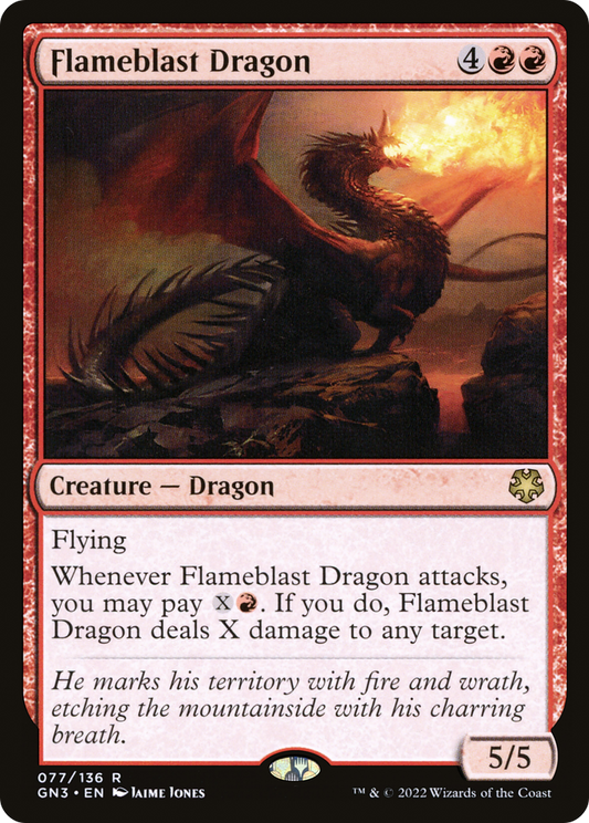 Flameblast Dragon (GN3-077) - Game Night: Free-for-All