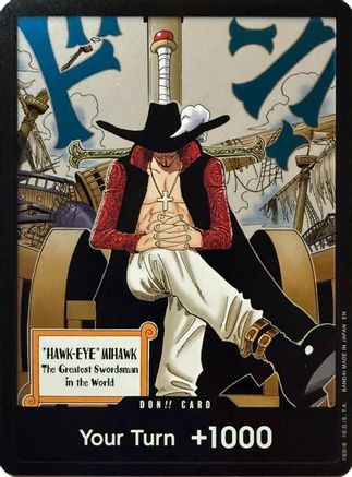 DON!! Card (Dracule Mihawk) - The Azure Sea's Seven - Foil