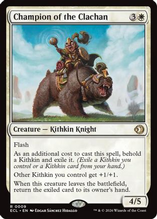Champion of the Clachan (PPECL-009) - Promo Pack: Lorwyn Eclipsed Foil