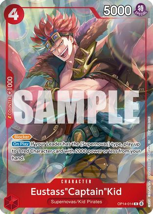 (OP14-014) Eustass"Captain"Kid - OP14-014 (Dash Pack) - The Azure Sea's Seven - Foil