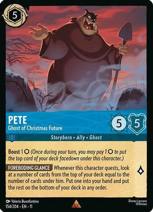 (154/204)  Pete - Ghost of Christmas Future - Winterspell  Cold Foil