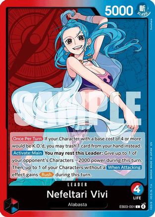 (EB03-001) Nefeltari Vivi - 001 - Extra Booster: One Piece Heroines Edition - Normal