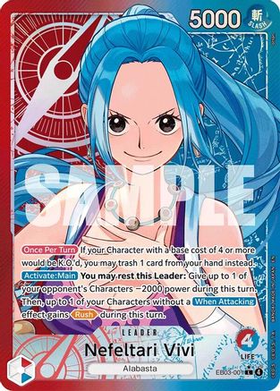 (EB03-001) Nefeltari Vivi - 001 (Alternate Art) - Extra Booster: One Piece Heroines Edition - Foil