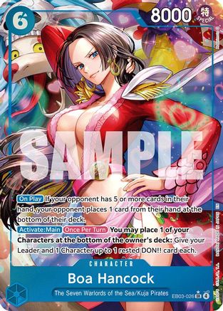 (EB03-026) Boa Hancock (Alternate Art) - Extra Booster: One Piece Heroines Edition - Foil