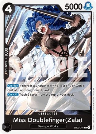 (EB03-046) Miss Doublefinger(Zala) - Extra Booster: One Piece Heroines Edition - Normal