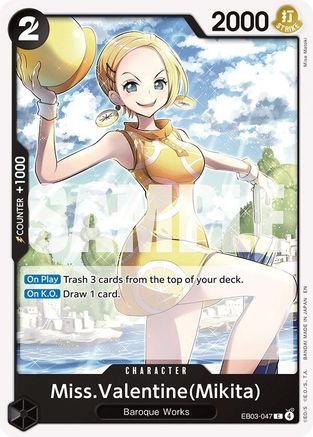 (EB03-047) Miss.Valentine(Mikita) - Extra Booster: One Piece Heroines Edition - Normal