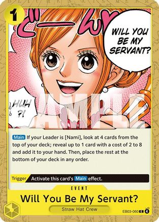(EB03-060) Will You Be My Servant? - Extra Booster: One Piece Heroines Edition - Normal