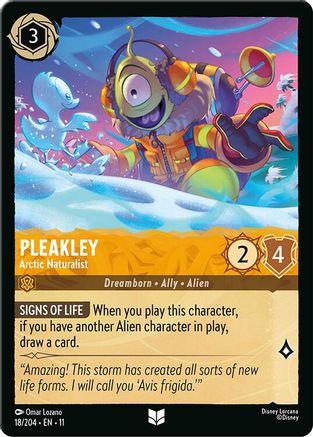 (018/204)  Pleakley - Arctic Naturalist - Winterspell  Normal