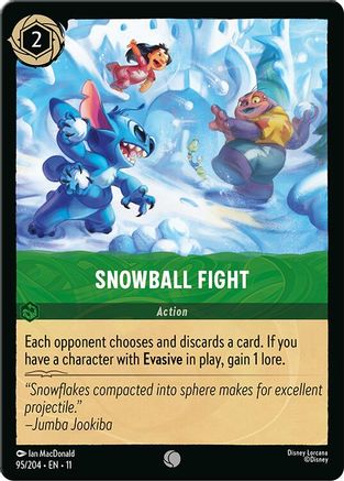 (095/204)  Snowball Fight - Winterspell  Cold Foil