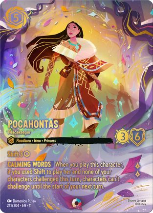 (241/204)  Pocahontas - Peacekeeper (Iconic) - Winterspell  Holofoil