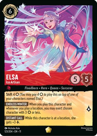 (123/204)  Elsa - Ice Artisan - Winterspell  Normal