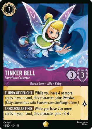(048/204)  Tinker Bell - Snowflake Collector - Winterspell  Cold Foil