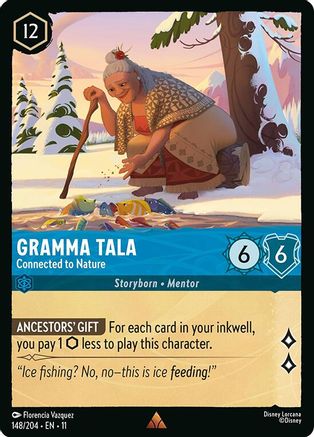 (148/204)  Gramma Tala - Connected to Nature - Winterspell  Cold Foil