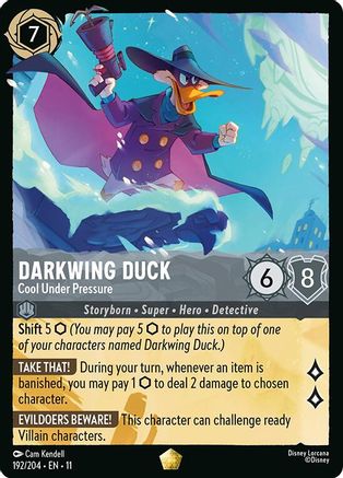 (192/204)  Darkwing Duck - Cool Under Pressure - Winterspell  Cold Foil