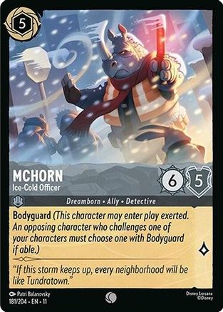 (181/204)  McHorn - Ice-Cold Officer - Winterspell  Cold Foil