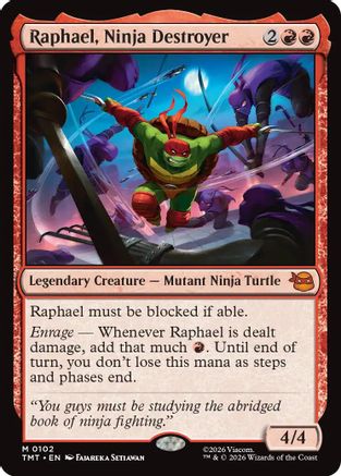 Raphael, Ninja Destroyer (TMT-102) - Teenage Mutant Ninja Turtles Foil