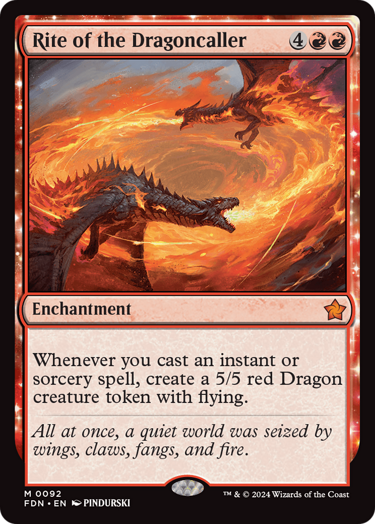 Rite of the Dragoncaller (FDN-092) - Foundations Foil