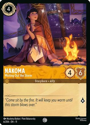 (006/204)  Nakoma - Waiting Out the Storm - Winterspell  Cold Foil