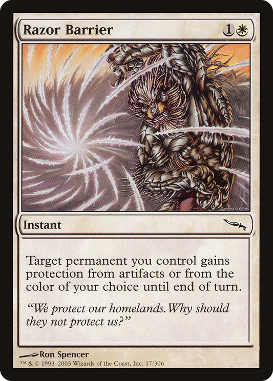 Razor Barrier (MRD-017) - Mirrodin Foil