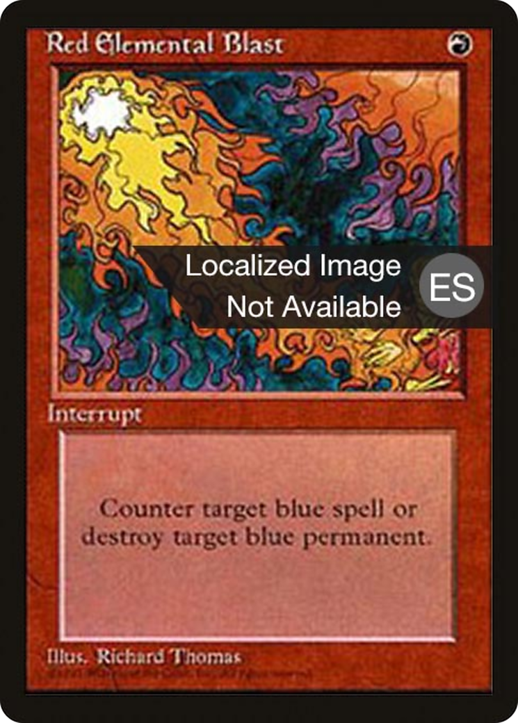 Red Elemental Blast (4BB-218) - Fourth Edition Foreign Black Border