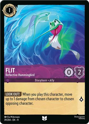 (039/204)  Flit - Reflective Hummingbird - Winterspell  Cold Foil