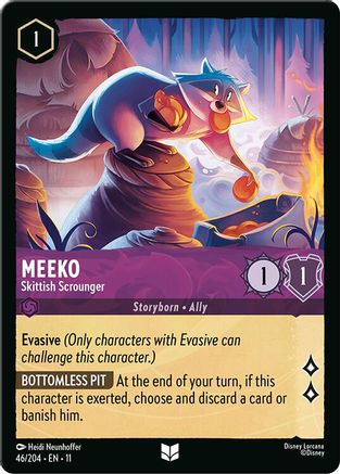 (046/204)  Meeko - Skittish Scrounger - Winterspell  Normal