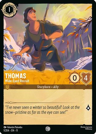 (001/204)  Thomas - Wide-Eyed Recruit - Winterspell  Normal