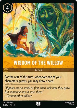 (031/204)  Wisdom of the Willow - Winterspell  Cold Foil