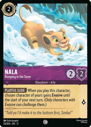 (035/204)  Nala - Romping in the Snow - Winterspell  Normal