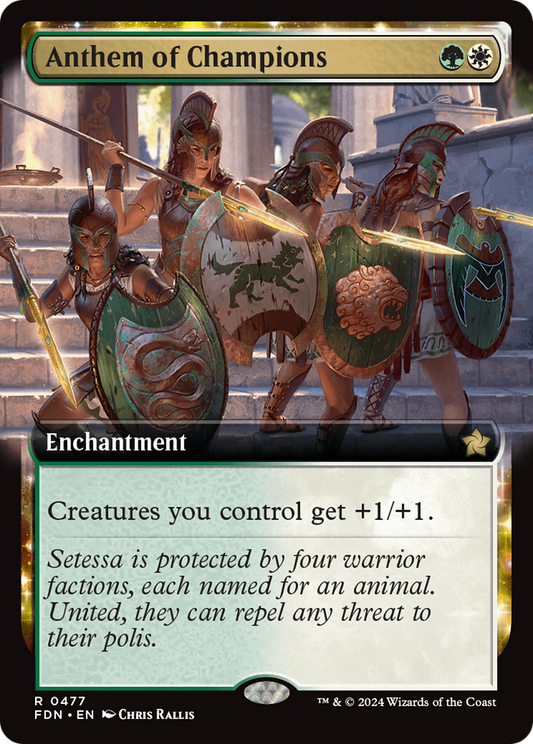 Anthem of Champions (Extended Art) (FDN-477) - Foundations: (Extended Art)