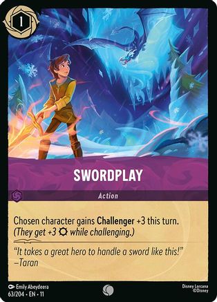 (063/204)  Swordplay - Winterspell  Cold Foil